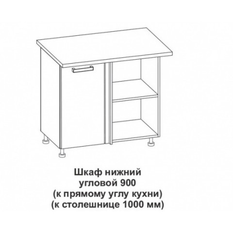 Шкаф нижний угловой Крафт ШНУ 1000