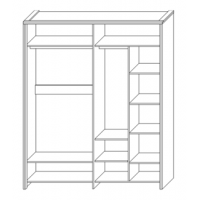 Шкаф для одежды «4Д Кристал»