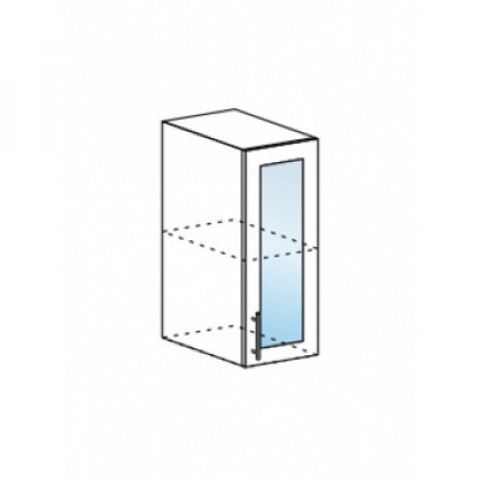 ДЖУЛИЯ ШВС-300 шкаф навесной со стеклом