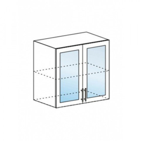 Шкаф верхний со стеклом Юлия ШВС 800