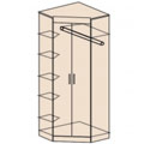 Ника Мод. Н5 Шкаф угловой без зеркала (боковые стороны одинаковые 360 мм)
