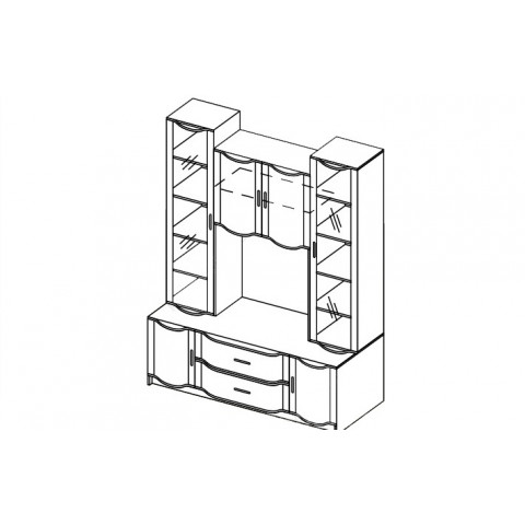 Гостиная Магнолия Шкаф многофункциональный ШМ-2