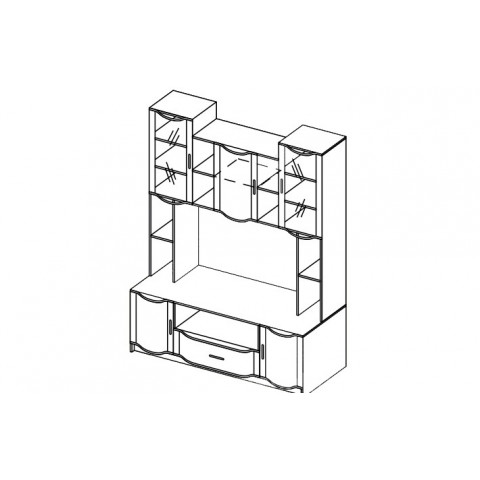 Гостиная Магнолия Шкаф многофункциональный ШМ-4